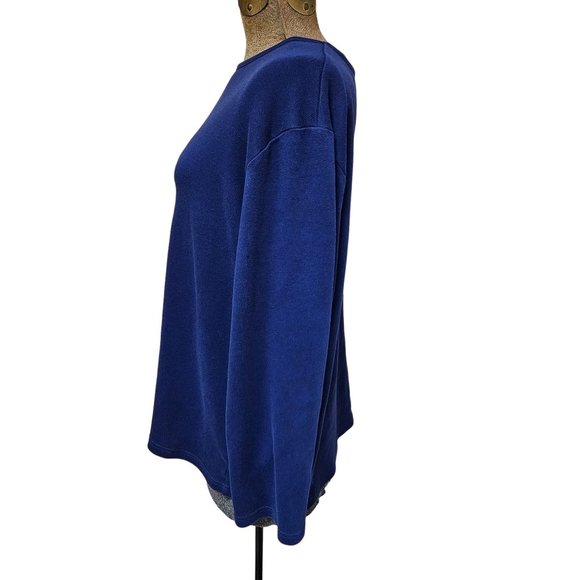 Liz Claiborne Shirt Womens 1X Long Sleeve Halloween Black Cat Holiday Plus Size - Picture 3 of 9